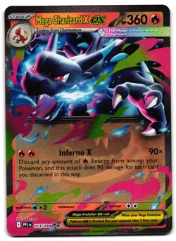 Mega Charizard X ex 013/094 - Phantasmal Flames Pokemon TCG - NM Card - Image 1