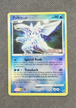 Palkia 26/106 Reverse Holo Platinum Stamped Burger King Promo 2008 Pokemon TCG - Image 1