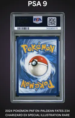 2024 POKEMON PAF EN-PALDEAN FATES SPECIAL ILLUSTRATION RARE CHARIZARD EX PSA 9 - Image 2
