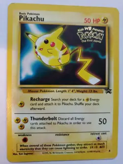 Pikachu Promo Pokemon Base Jungle Fossil WOTC - Image 1