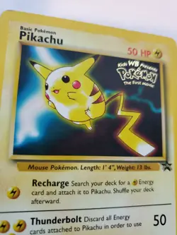 Pikachu Promo Pokemon Base Jungle Fossil WOTC - Image 3