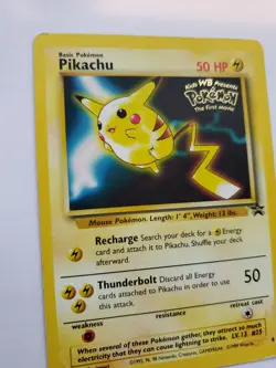 Pikachu Promo Pokemon Base Jungle Fossil WOTC - Image 5