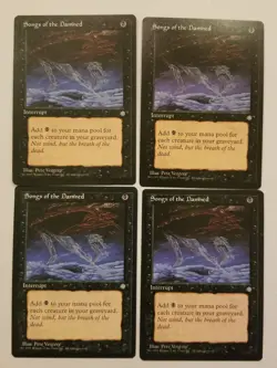 MTG 4x Songs of the Damned Ice Age Regular Common NM Never Played Playset 4x - Image 1