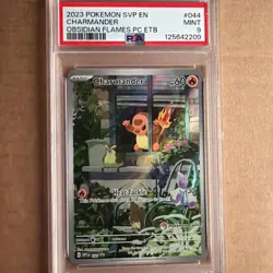 2023 POKEMON OBSIDIAN FLAMES POKEMON CENTER ETB PROMO SVP #044 CHARMANDER PSA 9 - Image 1
