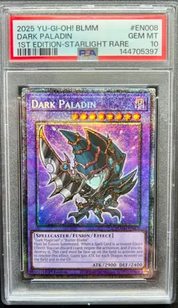 Yu-Gi-Oh!! TCG- Dark Paladin (Starlight Rare) BLMM-EN008: PSA 10 - Image 1