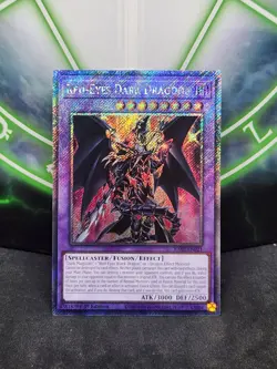 Yugioh Red-Eyes Dark Dragoon RA02-EN021 Platinum Secret Rare 1st Edition NM - Image 1