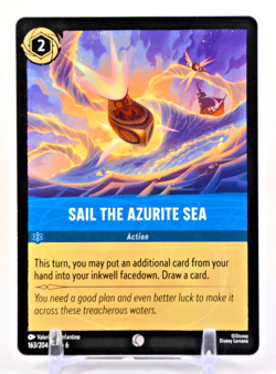 Disney Lorcana TCG Azurite Sea Sail the Azurite Sea 163/204 Common Regular - Image 1