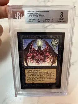 MTG Lord Of The Pit Collector’s Edition International Graded Beckett 8 Magic - Image 1