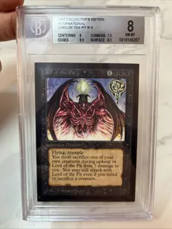 MTG Lord Of The Pit Collector’s Edition International Graded Beckett 8 Magic - Image 2