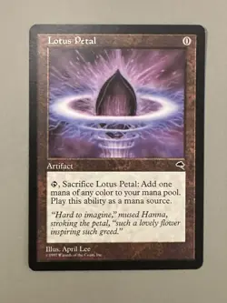 Magic: The Gathering Lotus Petal Tempest Artifact Regular 1997 English April Lee - Image 1