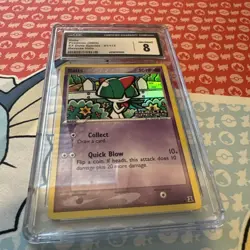 Pokemon Delta Species 81/113 Ralts Reverse Holo STAMPED Pokemon Card CGC 8 Mint - Image 2