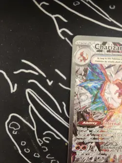 Pokemon TCG Charizard EX Holo Obsidian Flames Sir 223/197 Near Mint Condition - Image 3