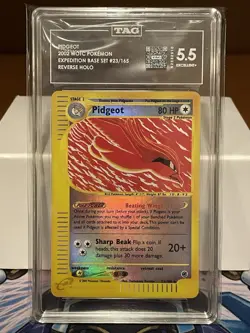 Pidgeot - Pokemon Expedition 23/165 - Reverse Holo Rare - TAG 5.5 - Image 1