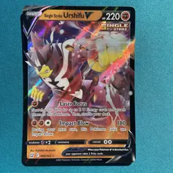Single Strike Urshifu V 085/163 Battle Styles NM Full Art Ultra Rare Pokemon - Image 1