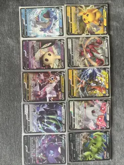 Pokemon V Star Rare Lot Of 10 Full Art Holo Rates Sword And Shield Pikachu V - Image 1