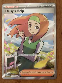 Pokemon TCG Daisy's Help Scarlet & Violet 195/165 Holo Ultra Rare - Image 1