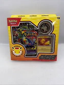 Pokemon TCG Pokemon Day 2026 30th Anniversary Box Pikachu Promo Coin 3 Boosters - Image 1