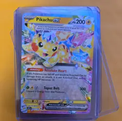 Pokemon TCG Pikachu ex 057/191 Sv08: Surging Sparks Double Rare-MINTY-Fast Ship - Image 1