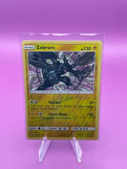 ZEKROM 35/73 REVERSE HOLO (RARE) nagimiso Legendary Pokemon TCG Shining Legends - Image 1