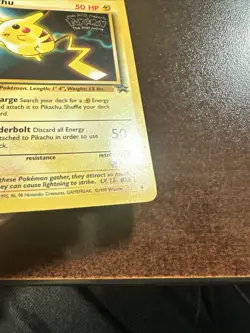 Pikachu 4 Pokemon TCG WOTC Movie Promo DMG - Image 4