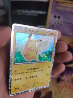 Pokemon Karte Card Holo Pikachu BW Promo Black White Rare japanese LP - Image 2
