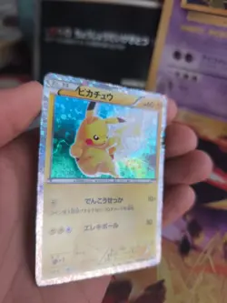 Pokemon Karte Card Holo Pikachu BW Promo Black White Rare japanese LP - Image 4