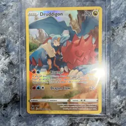 Pokemon Druddigon TG09/TG30 Silver Tempest Ultra Rare Full Art Holo 2022 Card - Image 2