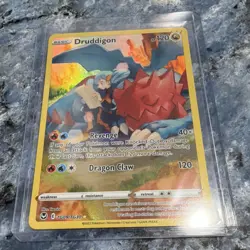 Pokemon Druddigon TG09/TG30 Silver Tempest Ultra Rare Full Art Holo 2022 Card - Image 3