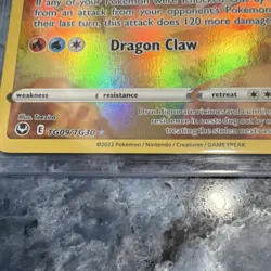 Pokemon Druddigon TG09/TG30 Silver Tempest Ultra Rare Full Art Holo 2022 Card - Image 4