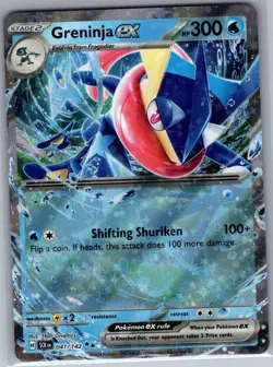 Greninja ex 041/142 SV07: Stellar Crown - Pokemon Card - NM - Image 1