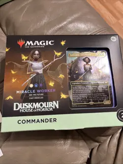 Magic The Gathering Duskmourn House of Horror Miracle Worker Commander Deck - Image 1