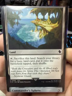 Evolving Wilds Misprint Final Fantasy Commander Deck Miscut Mtg - Image 1