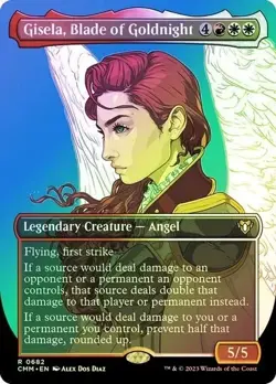 Gisela, Blade of Goldnight FOIL BORDERLESS - 0682 Rare Commander Masters CMM MTG - Image 1