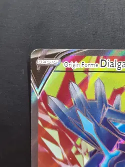 Pokemon Origin Forme Dialga v SWSH255 Black Star Promo Full Art NM Condition - Image 2