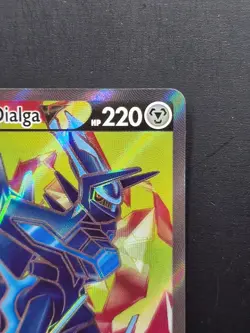 Pokemon Origin Forme Dialga v SWSH255 Black Star Promo Full Art NM Condition - Image 3