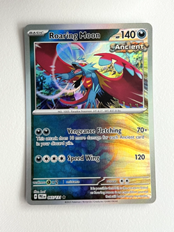 ROARING MOON 065/131 PRISMATIC EVOLUTIONS POKEMON (POKE BALL HOLO, NM) - Image 1
