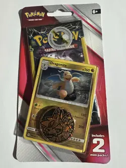 Pokemon TCG Sun And Moon Era Blister - (2) 3 Card Mini Booster Pack Coin&promo - Image 1