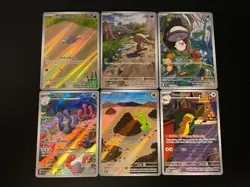 Pokemon TCG Scarlet & Violet / Mega Evolution Illustration Rare Holo Lot - Image 1