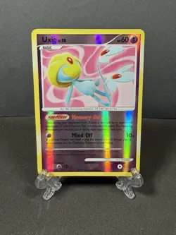 Pokemon Card Uxie #18/123 – D&P - Mysterious Treasures – Rare – Reverse Holo - Image 1