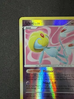 Pokemon Card Uxie #18/123 – D&P - Mysterious Treasures – Rare – Reverse Holo - Image 3