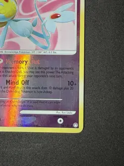 Pokemon Card Uxie #18/123 – D&P - Mysterious Treasures – Rare – Reverse Holo - Image 5
