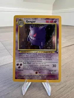 Pokemon TCG Gengar Fossil 5/62 Unlimited Holo Rare - Image 1