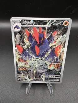 Pokemon TCG Gigalith 129/086 SV: White Flare Illustration Rare Holo Near Mint - Image 1