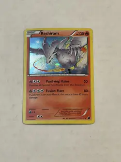 Pokemon TCG Reshiram 17/116 Plasma Freeze Holo Rare 2013 LP - Image 3