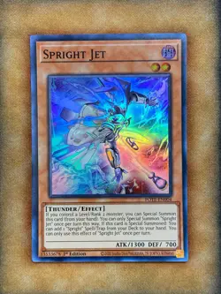 Yugioh Spright Jet POTE-EN004 Super Rare 1st Ed NM - Image 1