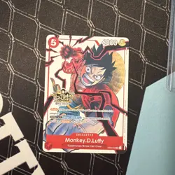 Monkey D. Luffy RARE 3RD ANNIVERSARY PROMO ALT ART ST01-012 ONE PIECE TCG NM - Image 1