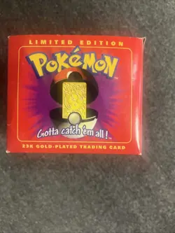 Pokemon 23k Gold-Plated Trading Card 1999 Burger King Jigglypuff New Sealed - Image 2