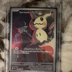 Pokemon Team Rocket's Mimikyu Full Art Holo Psychic Card 238/217 Basic - Image 1