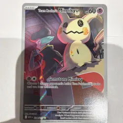 Pokemon Team Rocket's Mimikyu Full Art Holo Psychic Card 238/217 Basic - Image 2