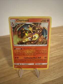 Charizard SM Team Up Holo Card 014/181 Lightly Played, Sleeved - Image 1